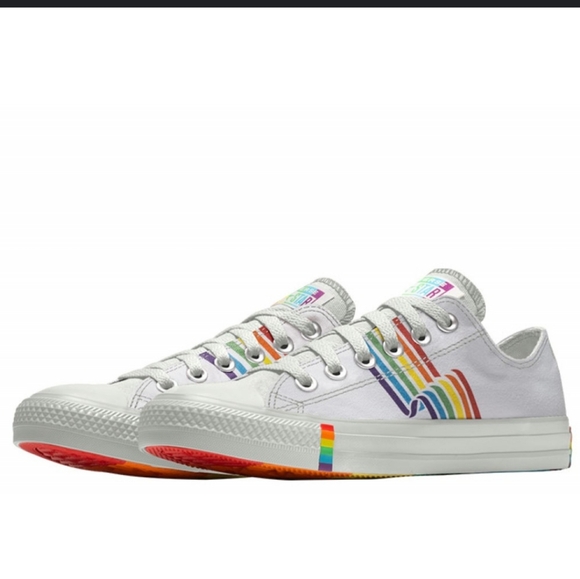 Converse Chuck Taylor All Star Pride Rainbow Shoes Size 11.5 men 13.5 women - Picture 1 of 9